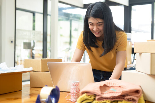 Online Seller and Online Business Concept.