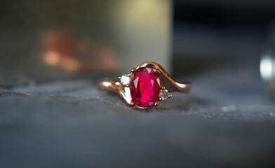 ruby redruby jewelryring