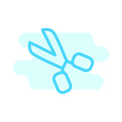Fototapeta premium Illustration Vector Graphic of Scissor icon