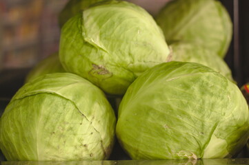 Fototapeta premium Cabbage is a cruciferous with high nutritional value