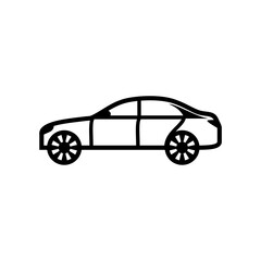 Fototapeta premium Car linear Vector logo design