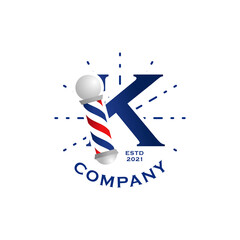 Obraz premium Initial K Barbershop