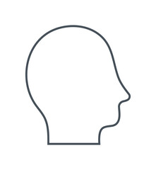 head silhouette icon