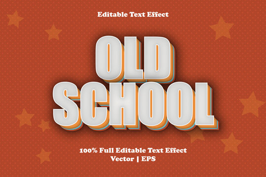 Old school editable text effect