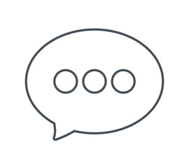 chat balloon silhouette icon