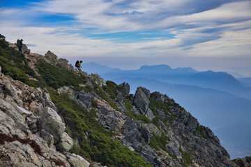 mt.goryu, early autumn, 初秋の五竜岳登山