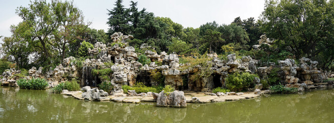 Fototapeta na wymiar Bijia jiashan, Hongmei Park, Changzhou City, Jiangsu Province, China
