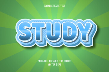 Study editable text effect
