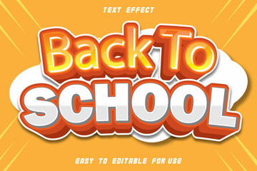 Back To School Editable Text Effect Comic Style