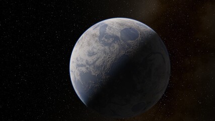 Planets and galaxy, science fiction wallpaper