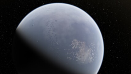 Planets and galaxy, science fiction wallpaper