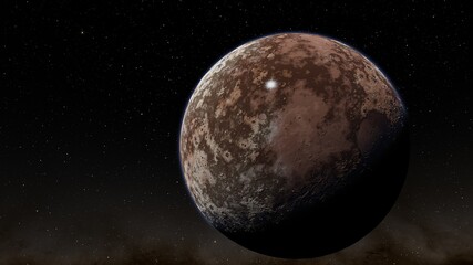 Planets and galaxy, science fiction wallpaper