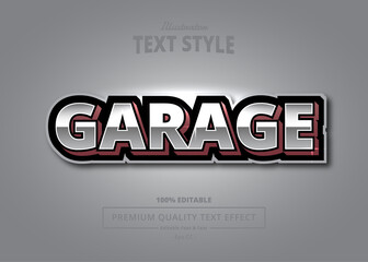 GARAGE ILLUSTRATOR TEXT EFFECT
