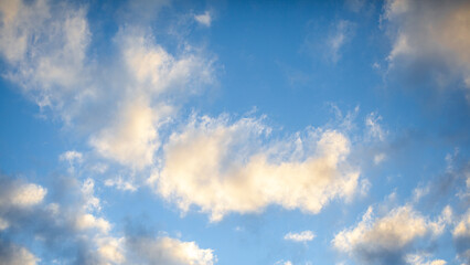 Colorful sunset or sunrise in the sky. Beautiful background.