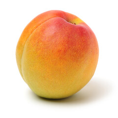 Fresh apricot fruits isolated on white background