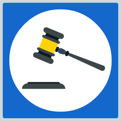 Vector illustration for Gavel EPS10