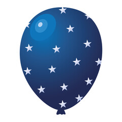 blue stars ballon