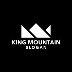 King Mountain logo design vector