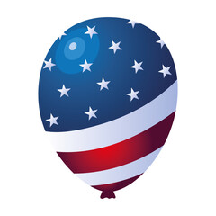 ballon with usa flag