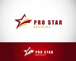 pro star logo creative sign symbol design template