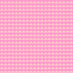 Cute pink heart wallpaper tiled full frame for background, romantic mood concept, love day and wedding.