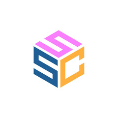 Hexagon logo with the letters SSC design