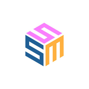 Hexagon logo with the letters SSM design