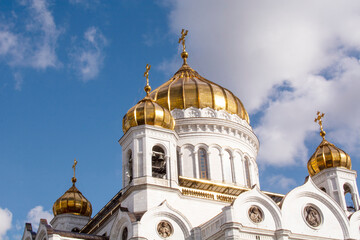Fototapeta na wymiar Cathedral of Christ the Saviour , Moscow, Russia