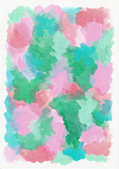 Obraz premium 素材テクスチャ 絵の具ペイント 緑・ピンク・青