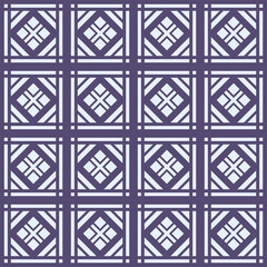 Japanese Diamond Square Tile Vector Seamless Pattern