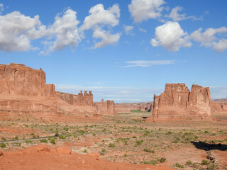 Rock formations in Arches National Park, Utah