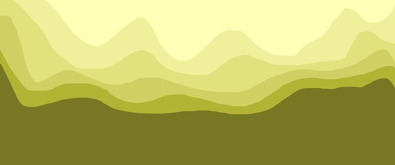 Vector illustration of mountain layers for background, backdrop design template. Mountain nature vector illustration.