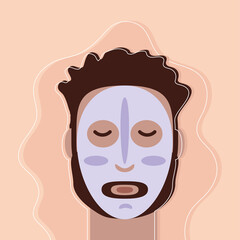 man skincare mask