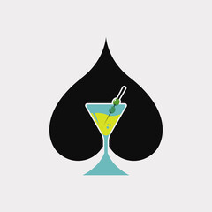 Martini rummy design vector illustration