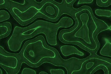 design modern green abstractive energetic curves digital graphics background illustration