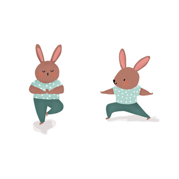 brown and cute yogi bunny