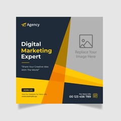 	
Digital Marketing Corporate Social Media Post banner Template
