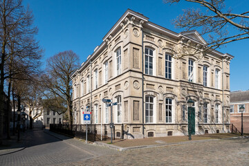 Koningin Wilhelmina Paviljoen (1867)  in Breda behoort tot de Koninklijke Militaire Academie (KMA) en bezit de status van rijksmonument., Noord-Brabant Province, The Netherlands