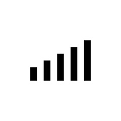 chart icon, graph vector, progress illustration