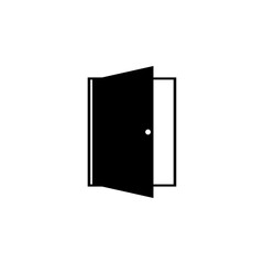 open door icon, door vector, open illustration