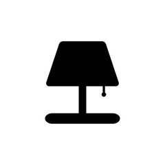 table lamp icon, lamp vector, light illustration