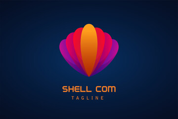 colorful shell gradient logo company