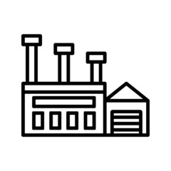 Factory icon vector set. productions  illustration sign collection. manufacture symbol. industry logo.
