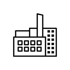 Factory icon vector set. productions  illustration sign collection. manufacture symbol. industry logo.
