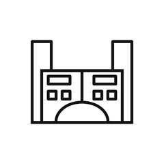 Factory icon vector set. productions  illustration sign collection. manufacture symbol. industry logo.
