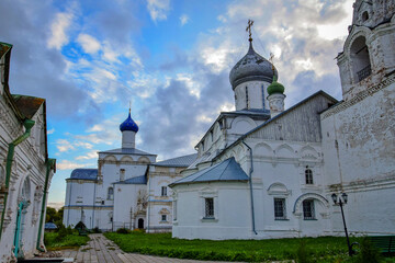 Fototapeta na wymiar Trinity Danilov Monastery buildings in Pereslavl-Zalessky