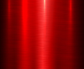 Metal red steel texture background, shiny brushed metallic texture plate.