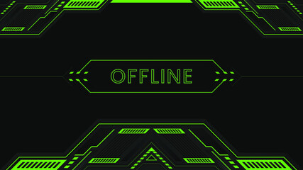 Modern offline green gaming background with geometrical shapes offline © Mete-X