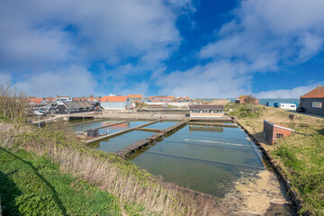 Oyster pits in Yerseke, Zeeland province, The Netherlands |\ Oesterputten in Yerseke, Zeeland province, The Netherlands