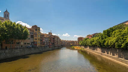 Fototapeta premium historical jewish quarter in Girona, Barcelona, Spain, Catalonia